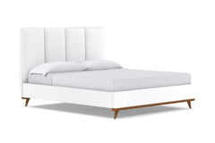 Carter Upholstered Bed :: Leg Finish: Pecan / Size: King