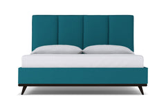 Carter Upholstered Bed :: Leg Finish: Espresso / Size: Queen Size