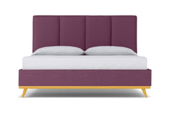 Carter Upholstered Bed :: Leg Finish: Natural / Size: Full Size