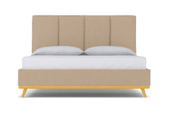 Carter Upholstered Bed :: Leg Finish: Natural / Size: California King
