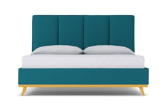 Carter Upholstered Bed :: Leg Finish: Natural / Size: California King
