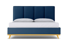 Carter Upholstered Bed :: Leg Finish: Natural / Size: California King