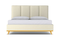 Carter Upholstered Bed :: Leg Finish: Natural / Size: California King