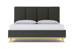 Carter Upholstered Bed :: Leg Finish: Natural / Size: King