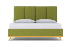 Carter Upholstered Bed :: Leg Finish: Natural / Size: Queen Size