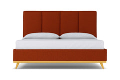 Carter Upholstered Bed :: Leg Finish: Natural / Size: California King