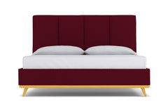 Carter Upholstered Bed :: Leg Finish: Natural / Size: King