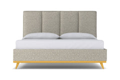 Carter Upholstered Bed :: Leg Finish: Natural / Size: California King
