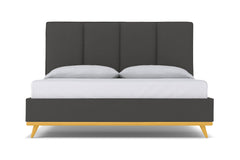Carter Upholstered Bed :: Leg Finish: Natural / Size: Queen Size