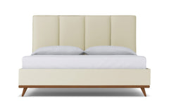 Carter Upholstered Bed :: Leg Finish: Pecan / Size: King