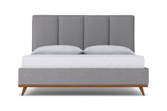 Carter Upholstered Bed :: Leg Finish: Pecan / Size: California King