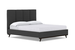 Carter Upholstered Bed :: Leg Finish: Espresso / Size: Queen Size