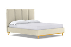 Carter Upholstered Bed :: Leg Finish: Natural / Size: Full Size