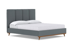 Carter Upholstered Bed :: Leg Finish: Pecan / Size: Full Size