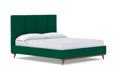 Carter Upholstered Bed :: Leg Finish: Pecan / Size: King