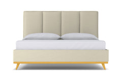 Carter Upholstered Bed :: Leg Finish: Natural / Size: King