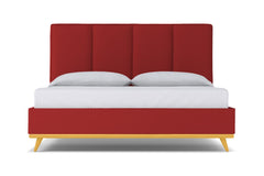 Carter Upholstered Bed :: Leg Finish: Natural / Size: Full Size