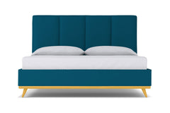 Carter Upholstered Bed :: Leg Finish: Natural / Size: Full Size