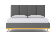 Carter Upholstered Bed :: Leg Finish: Natural / Size: Full Size