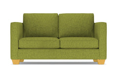 Catalina Twin Size Sleeper Sofa :: Leg Finish: Natural / Sleeper Option: Deluxe Innerspring Mattress