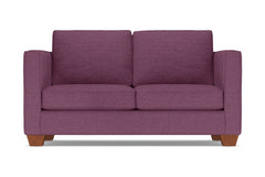Catalina Twin Size Sleeper Sofa :: Leg Finish: Pecan / Sleeper Option: Deluxe Innerspring Mattress