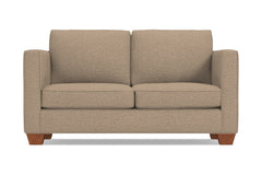 Catalina Twin Size Sleeper Sofa :: Leg Finish: Pecan / Sleeper Option: Deluxe Innerspring Mattress
