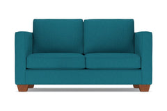 Catalina Twin Size Sleeper Sofa :: Leg Finish: Pecan / Sleeper Option: Memory Foam Mattress