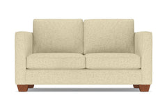 Catalina Twin Size Sleeper Sofa :: Leg Finish: Pecan / Sleeper Option: Memory Foam Mattress