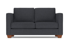 Catalina Twin Size Sleeper Sofa :: Leg Finish: Pecan / Sleeper Option: Memory Foam Mattress