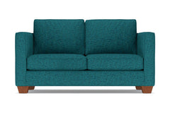 Catalina Twin Size Sleeper Sofa :: Leg Finish: Pecan / Sleeper Option: Memory Foam Mattress