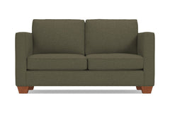 Catalina Twin Size Sleeper Sofa :: Leg Finish: Pecan / Sleeper Option: Deluxe Innerspring Mattress