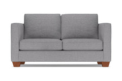 Catalina Twin Size Sleeper Sofa :: Leg Finish: Pecan / Sleeper Option: Deluxe Innerspring Mattress