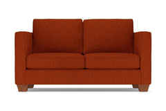 Catalina Twin Size Sleeper Sofa :: Leg Finish: Pecan / Sleeper Option: Memory Foam Mattress