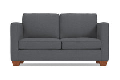 Catalina Twin Size Sleeper Sofa :: Leg Finish: Pecan / Sleeper Option: Deluxe Innerspring Mattress