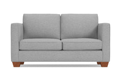 Catalina Apartment Size Sleeper Sofa :: Leg Finish: Pecan / Sleeper Option: Memory Foam Mattress