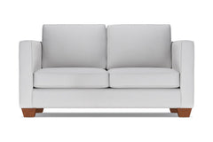 Catalina Twin Size Sleeper Sofa :: Leg Finish: Pecan / Sleeper Option: Memory Foam Mattress