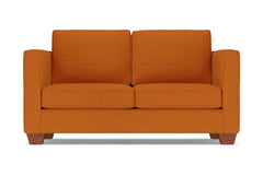Catalina Twin Size Sleeper Sofa :: Leg Finish: Pecan / Sleeper Option: Deluxe Innerspring Mattress