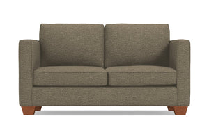Catalina Twin Size Sleeper Sofa :: Leg Finish: Pecan / Sleeper Option: Memory Foam Mattress