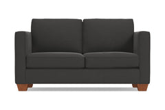 Catalina Twin Size Sleeper Sofa :: Leg Finish: Pecan / Sleeper Option: Deluxe Innerspring Mattress
