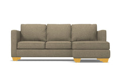 Catalina Reversible Chaise Sleeper Sofa :: Leg Finish: Natural / Sleeper Option: Memory Foam Mattress