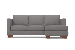 Catalina Reversible Chaise Sleeper Sofa :: Leg Finish: Pecan / Sleeper Option: Deluxe Innerspring Mattress