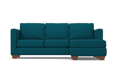 Catalina Reversible Chaise Sleeper Sofa :: Leg Finish: Pecan / Sleeper Option: Deluxe Innerspring Mattress