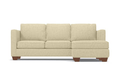 Catalina Reversible Chaise Sleeper Sofa :: Leg Finish: Pecan / Sleeper Option: Deluxe Innerspring Mattress