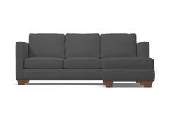 Catalina Reversible Chaise Sleeper Sofa :: Leg Finish: Pecan / Sleeper Option: Deluxe Innerspring Mattress