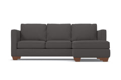 Catalina Reversible Chaise Sleeper Sofa :: Leg Finish: Pecan / Sleeper Option: Memory Foam Mattress