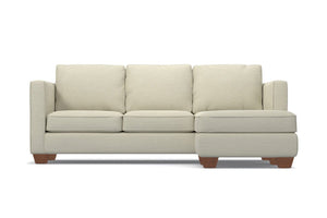 Catalina Reversible Chaise Sleeper Sofa :: Leg Finish: Pecan / Sleeper Option: Memory Foam Mattress