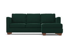 Catalina Reversible Chaise Sleeper Sofa :: Leg Finish: Pecan / Sleeper Option: Memory Foam Mattress