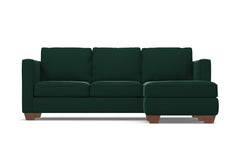 Catalina Reversible Chaise Sleeper Sofa :: Leg Finish: Pecan / Sleeper Option: Deluxe Innerspring Mattress