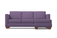 Catalina Reversible Chaise Sleeper Sofa :: Leg Finish: Pecan / Sleeper Option: Memory Foam Mattress