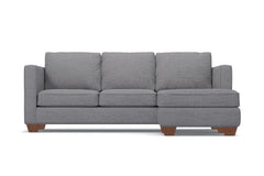 Catalina Reversible Chaise Sleeper Sofa :: Leg Finish: Pecan / Sleeper Option: Memory Foam Mattress